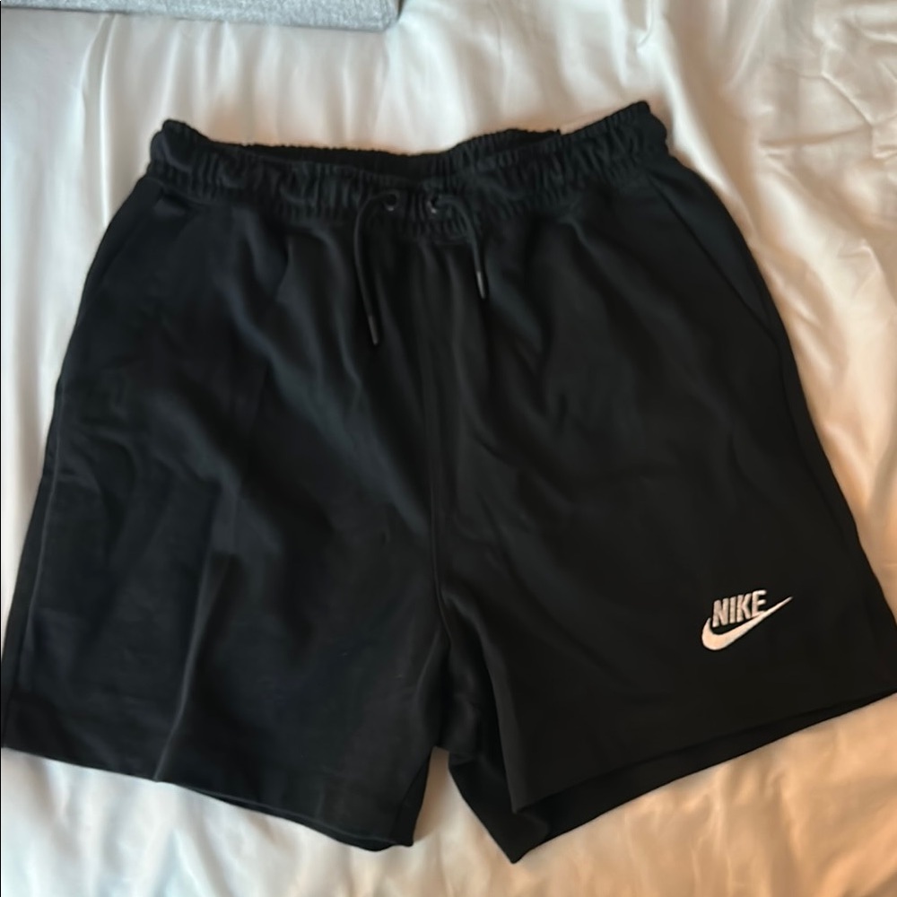 Nike Black Athletic Shorts with Elastic Waistband